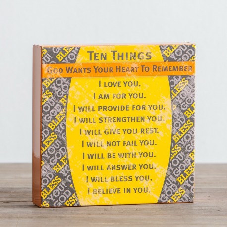 金屬擺掛飾磚 - 神要你記得 (Metal Plaque - God wants You Remember)