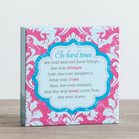 金屬擺掛飾磚 - 患難中 (Metal Plaque - In Hard Times)