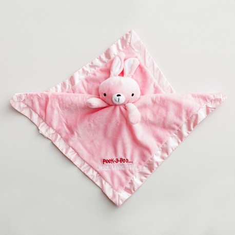 嬰幼兒小巾．女 - 耶穌愛你 (Plush Girl Baby Blanket)