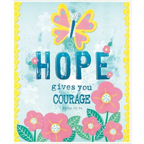 木質飾板 - 盼望在神 (Wooden Plaque - Hope)