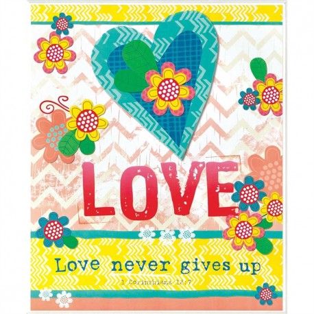 木質飾板 - 愛 (Wooden Plaque - Love)