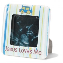 相框 - 男新生兒 / 車車 (Dolomite Photo Frame - Boy Car)