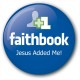 鈕扣別針 - 耶穌加我 (Buttons - Jesus Added Me on Faithbook)