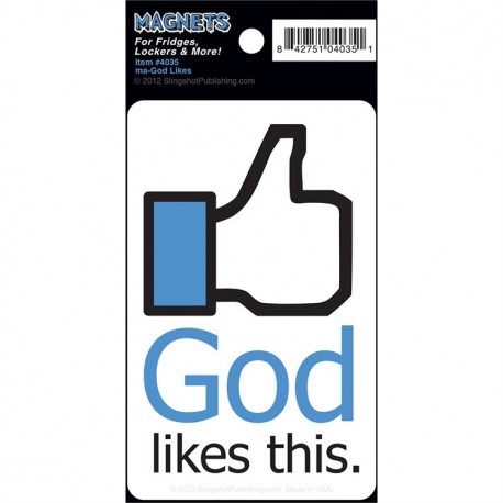 磁性貼片 - 神按讚 (Magnets -God Likes This)