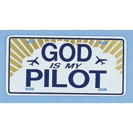 裝飾車牌 - 神是我的領航員 (Car Plate Decor - God is my Pilot)