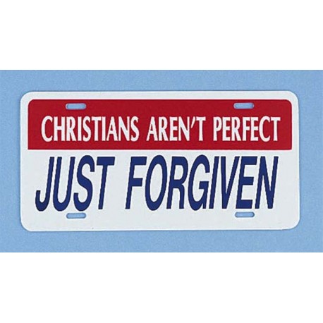 裝飾車牌 - 基督徒不完美 (Car Plate Decor - Christians Aren't Perfect)