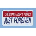 裝飾車牌 - 基督徒不完美 (Car Plate Decor - Christians Aren't Perfect)
