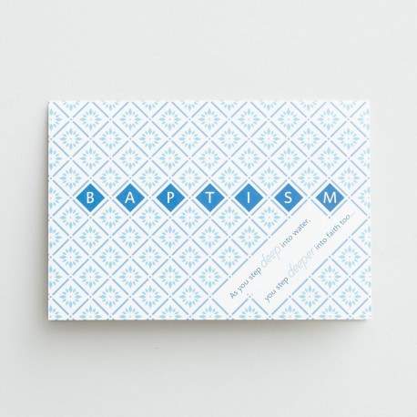 受洗 - 信仰入水深 - 單張卡片 (Deeper in Faith Baptism - single card)