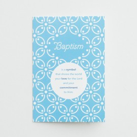 受洗 - 愛的象徵 - 單張卡片 (Symbol of Love Baptism - single card)