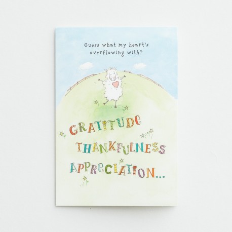 感謝 - "羊毛堆"系列 - 感謝滿溢 - 單卡 (Overflowed with Thanks - Woolly - Single Card)